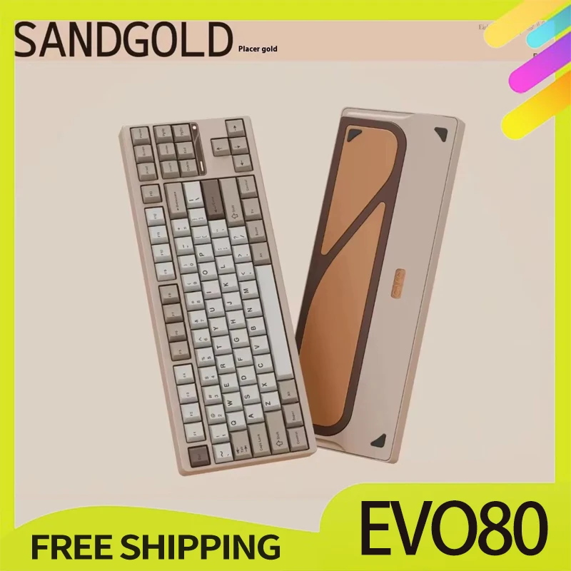 EvoWorks EVO80 Механическая клавиатура Трехрежимная беспроводная Индивидуальные