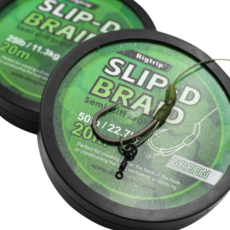 1x20 м скользящая плетеная леска для ловли карпа прочность на разрыв 25 фунтов 35 50