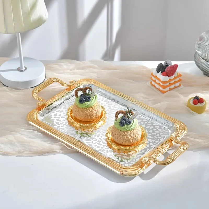 Латунный высококлассный поднос ручной работы в стиле ретро чашка для воды посуда