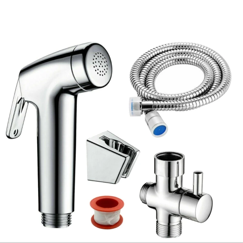 

Hand Held Stainless Steel Toilet Bidet Sprayer Shower Faucet For Bathroom Self Pet Cleaning Shower Head