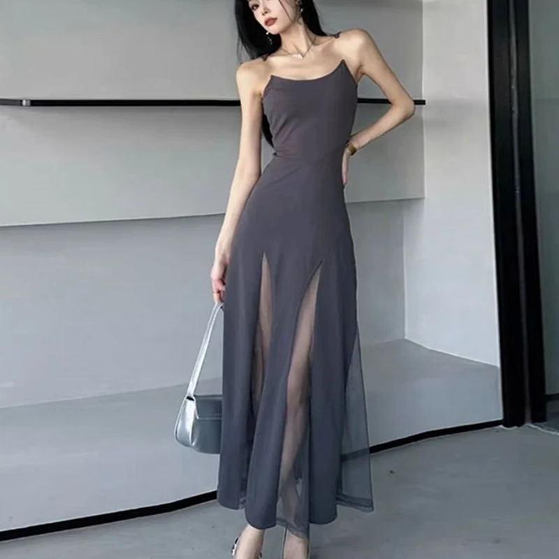 

2023 Women Summer Elegant Long Sundress Slim Classy Dress