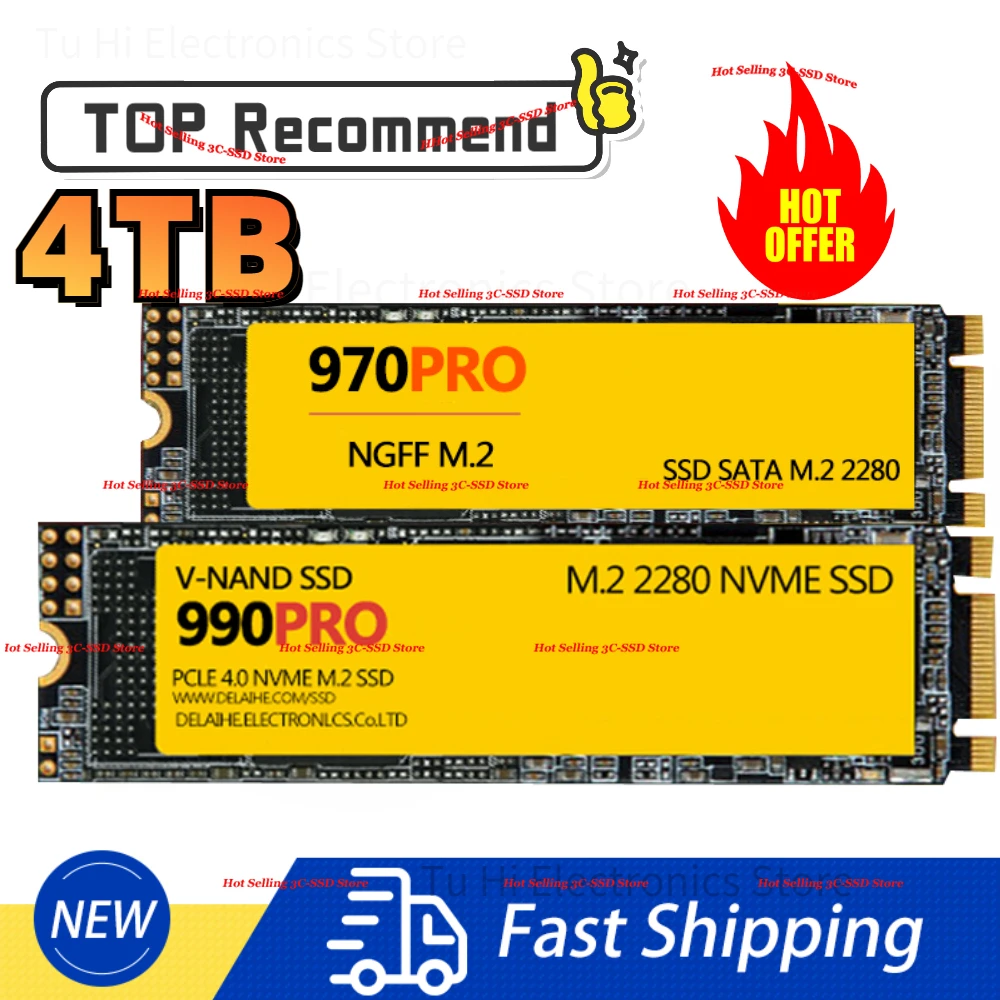 

4TB SSD M2 NGFF 1TB 2TB 980 EVO Plus Internal Solid State Drive 1TB HDD Hard Disk 970 PRO M.2 2TB for Laptop Computer