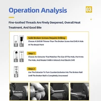 Набор экстракторов для извлечения сорванных болтов 5/6шт#2