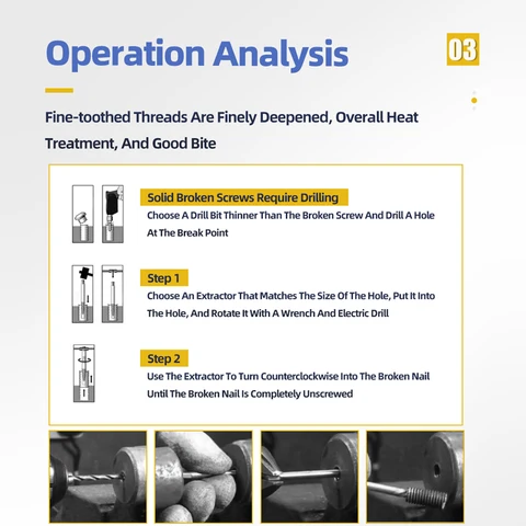 Tooleye набор сверл для извлечения винтов 5/6 шт