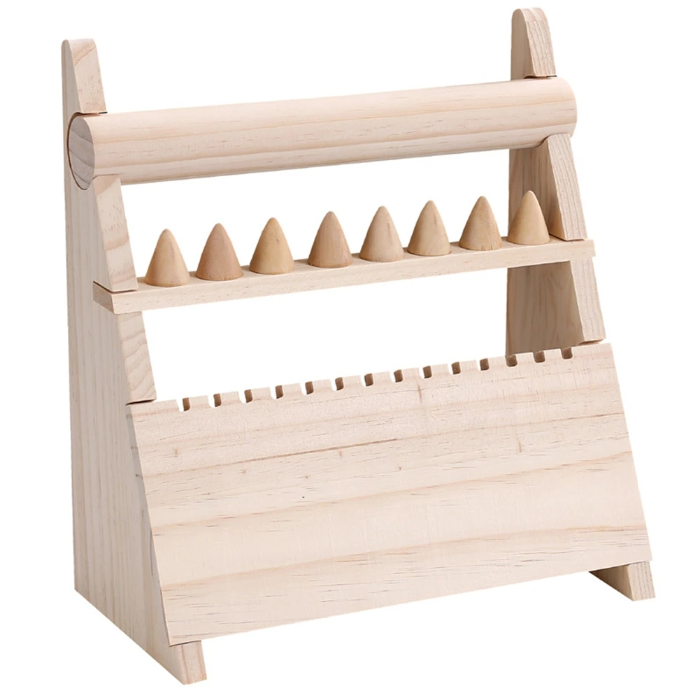 

Solid Wood Jewelry Display Rack Ring Holder Necklace Rack Bracelet Bracelet Rack Jewelry Storage Rack Display Prop