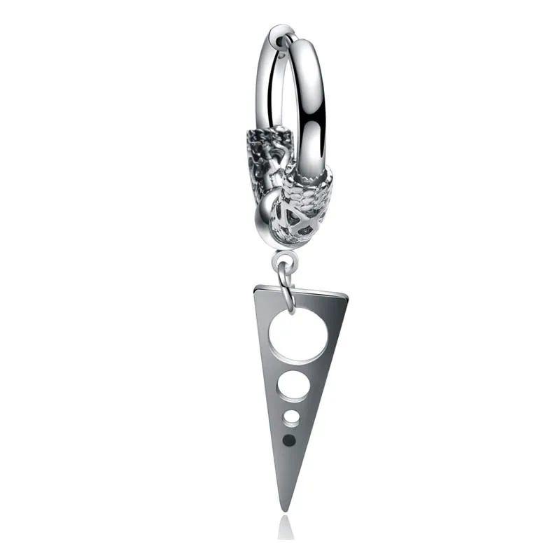 

1 Pair Simple New In Earrings For Women Hollow Alloy Personality Creative Titanium Steel Trend Accessories Christmas Birthday