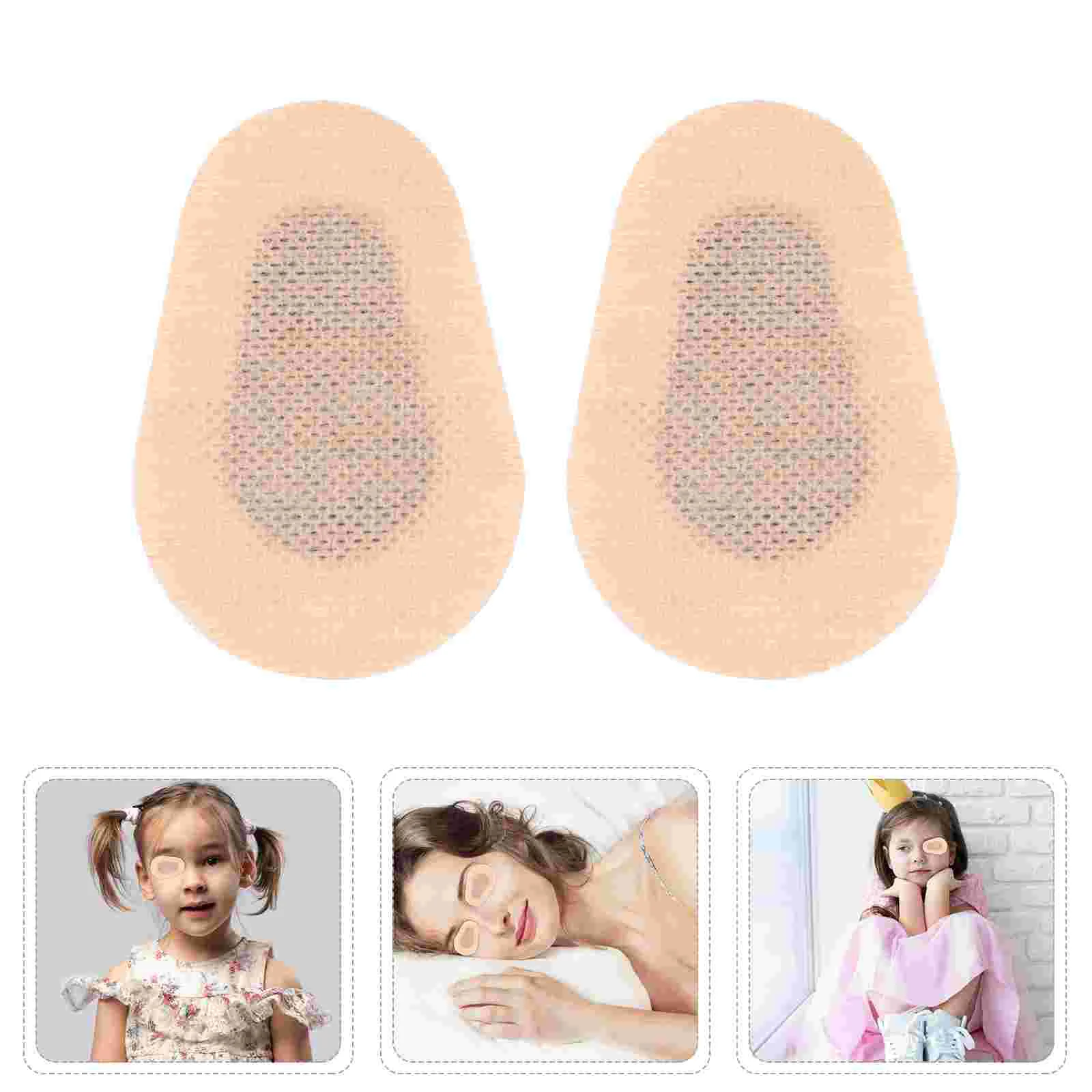 

6 Pairs Eye Patch Kids Mask Practical Pads Relieve Sleep Treatment Stickers Non-woven Fabric Child