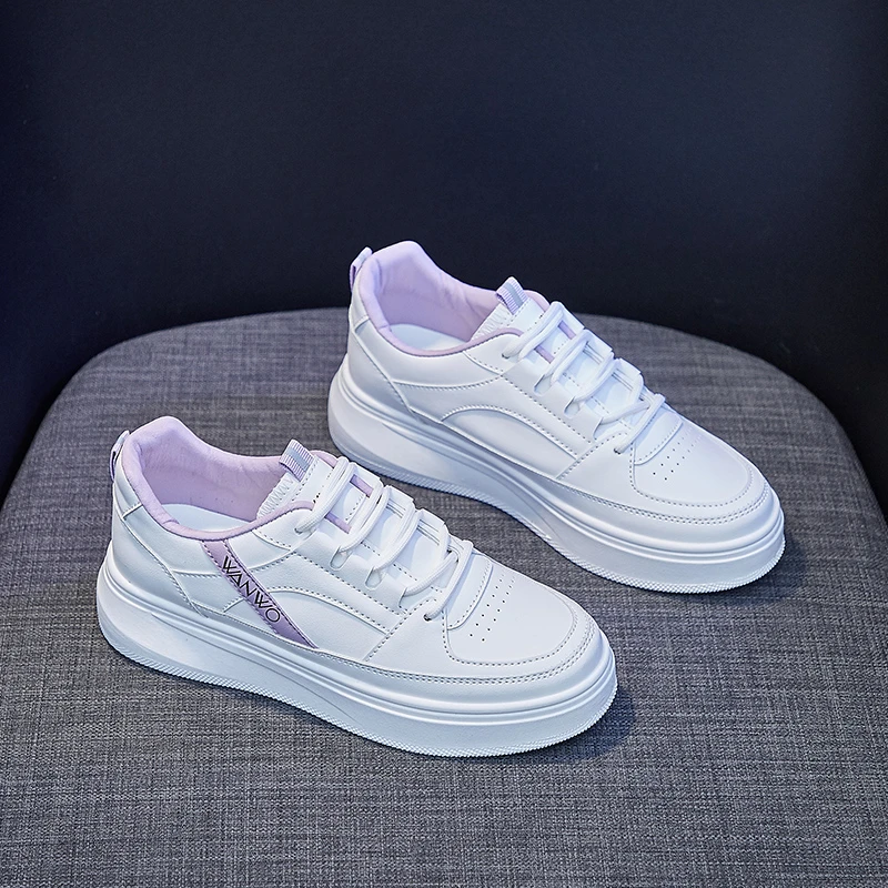 

WHNB 2022 NEW Little White Shoes Women's Wild Spring and Autumn New Thick-soled Zenggansu Net Red Breathable Casual Women's