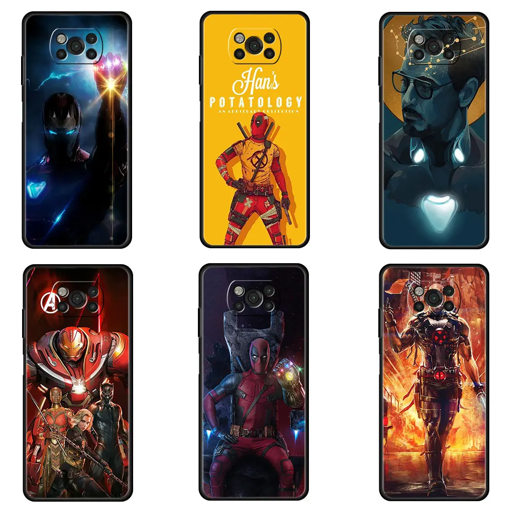 

Marvel Case for Xiaomi POCO X3 NFC M3 M4 Pro F1 Cover MI 12 12X 12pro 10T 9T 11T 11 Lite Funda Silicone Coque Infinity Stones