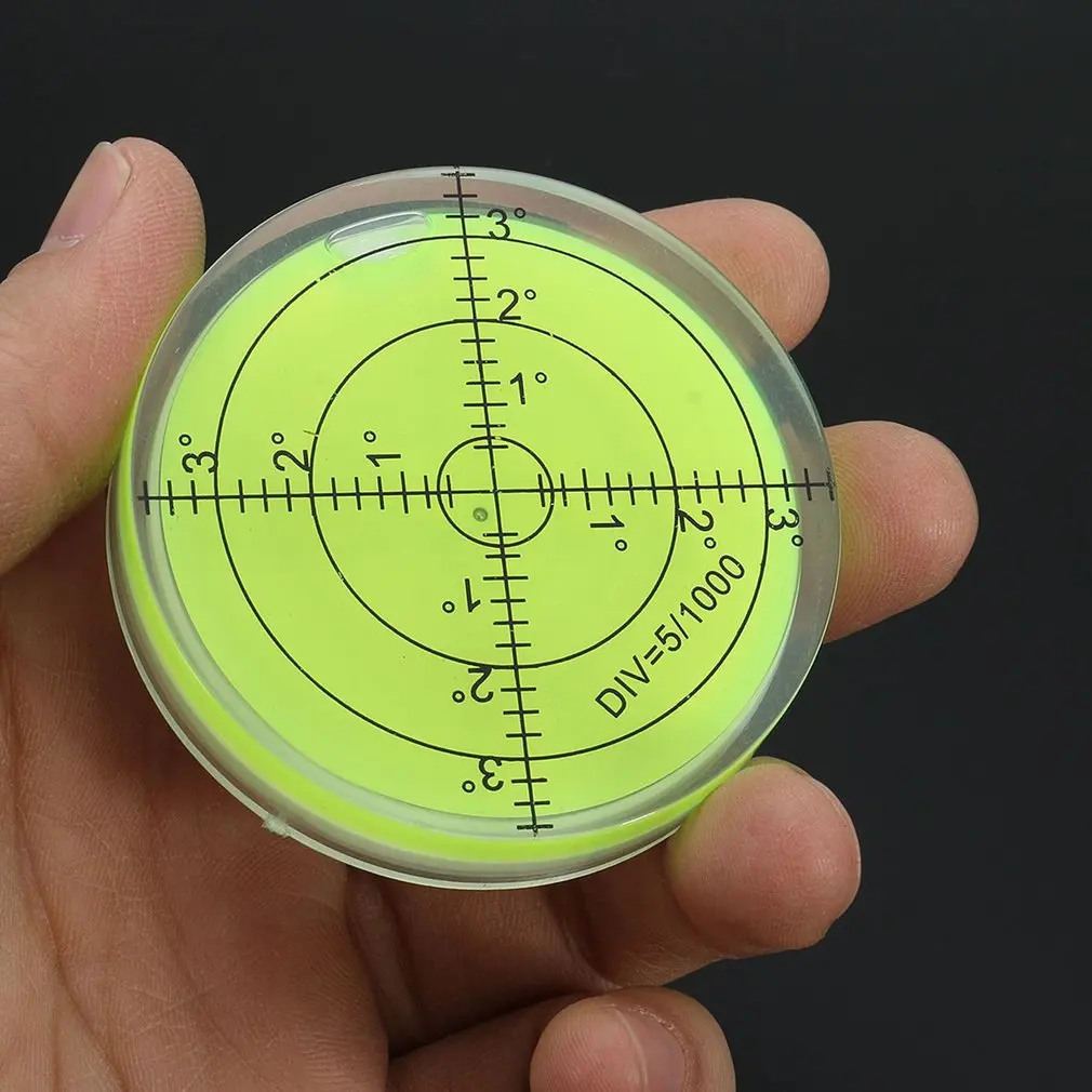 

Precision Spirit Bubble Level Degree Mark Surface Round Circular Measuring Kit Universal