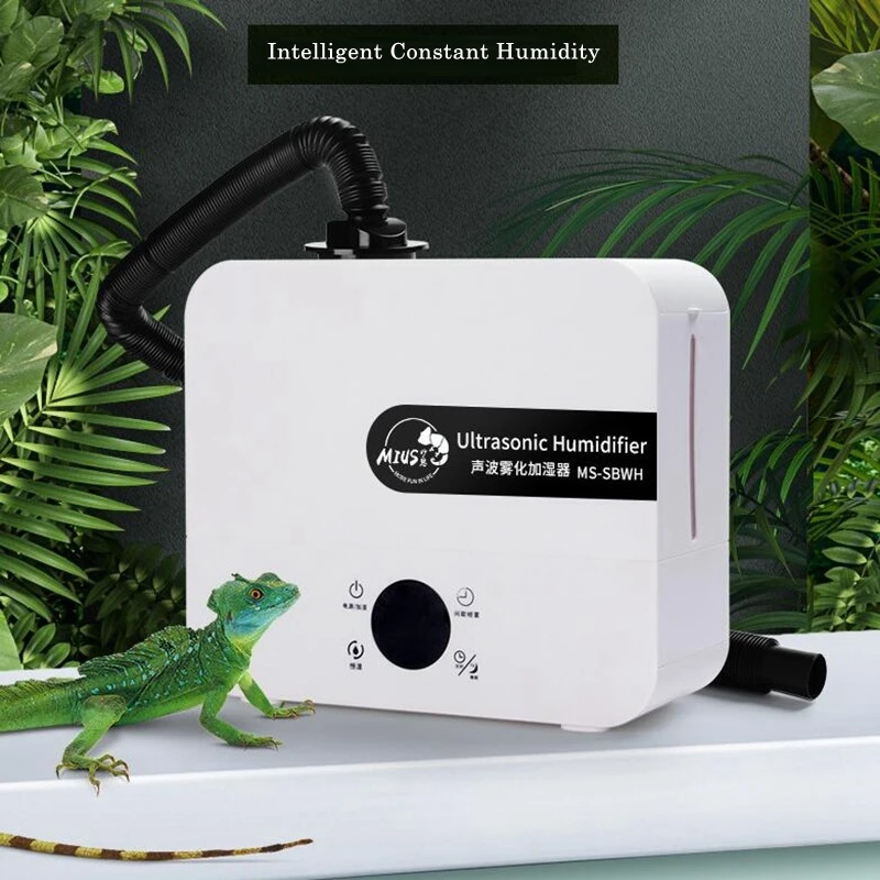 Reptile Crawling Pet Smart Atomizing Humidifier Chameleon Lizard Rainforest Landscaping Wall Mounted Timer Constant Humidity