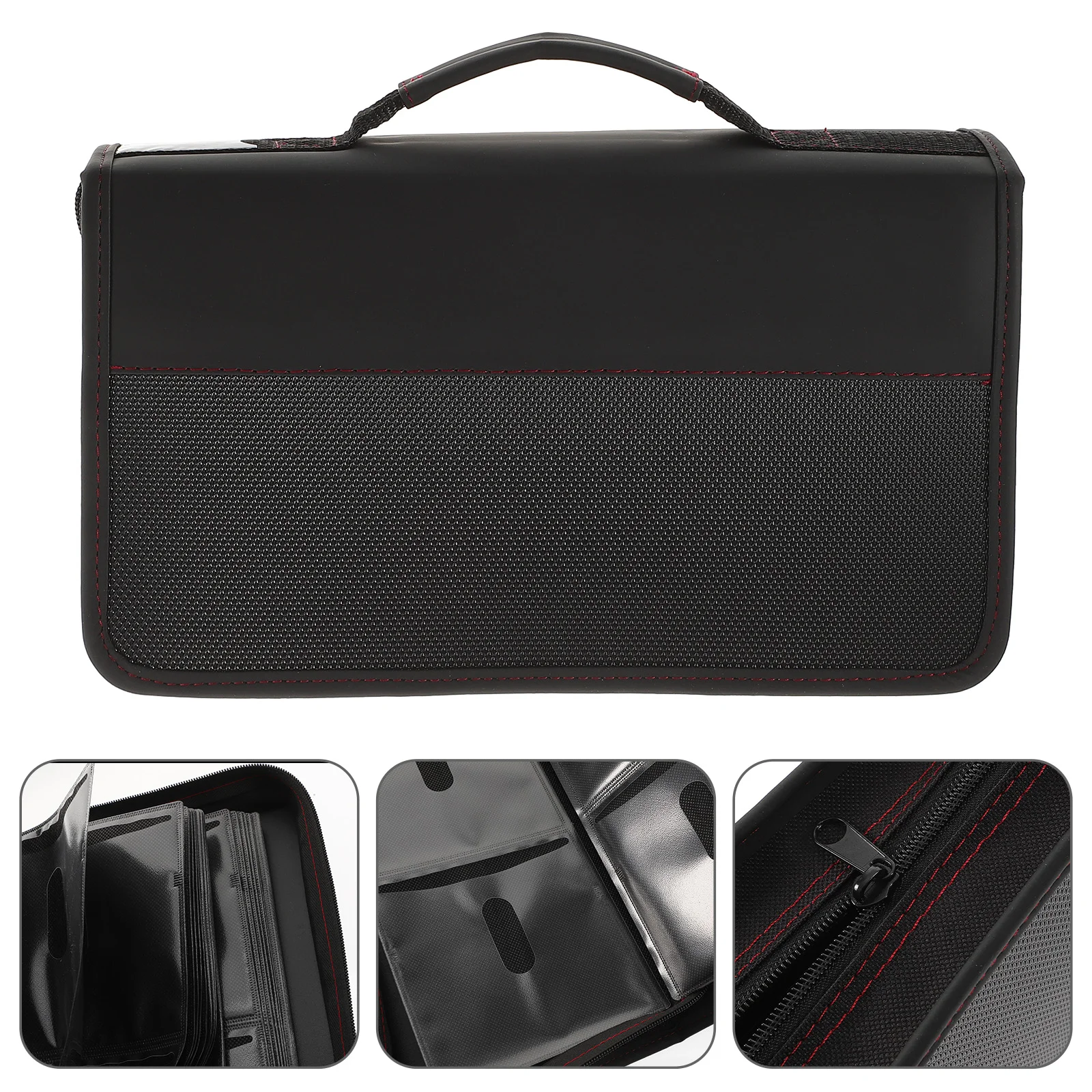 

Storagecase Dvdholder Tape Cassettedisc Game Discs Zipper Media Box Car Organizer