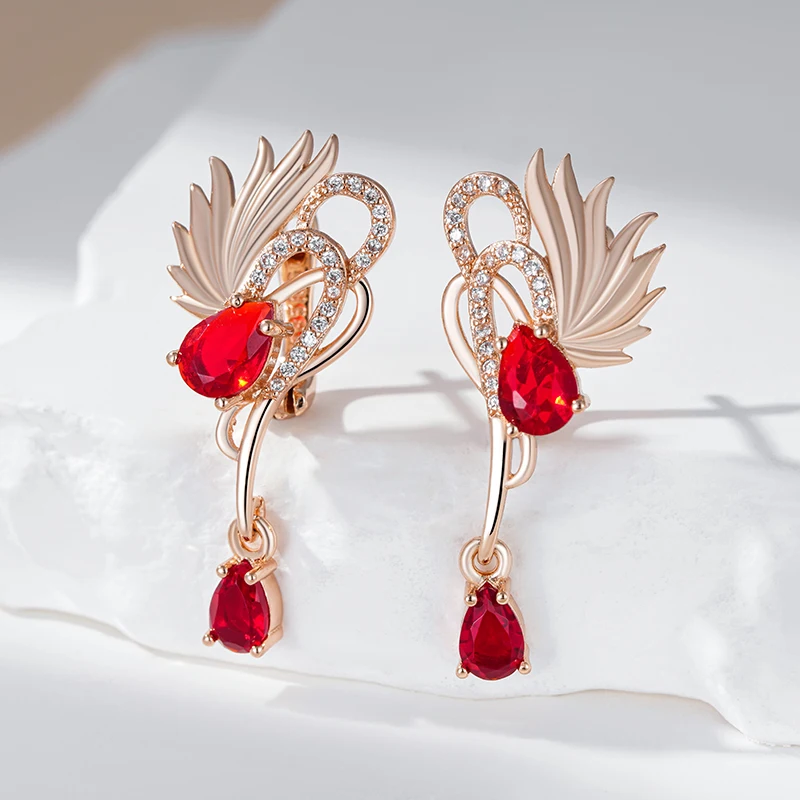 Женские серьги-подвески Kinel