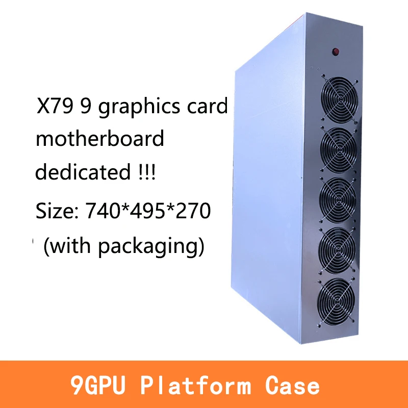עבור X79 האם 9 GPU שרת מקרה מסגרת מתקן כריית בית מכונה פלטפורמת עבור X79 האם BTC ETH כרייה מקרה