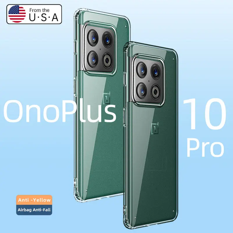 

Luxury Transparent Case for Oneplus Nord 2 Ultra Soft Silicone Slim Clear Airbag Shockproof Hard Back Cover One Plus 10 Pro 5G