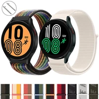 20mm 22mm band for samsung galaxy watch 4 3 classic active 2gear s3s2 nylon loop correa bracelet huawei watch gt 2e pro strap