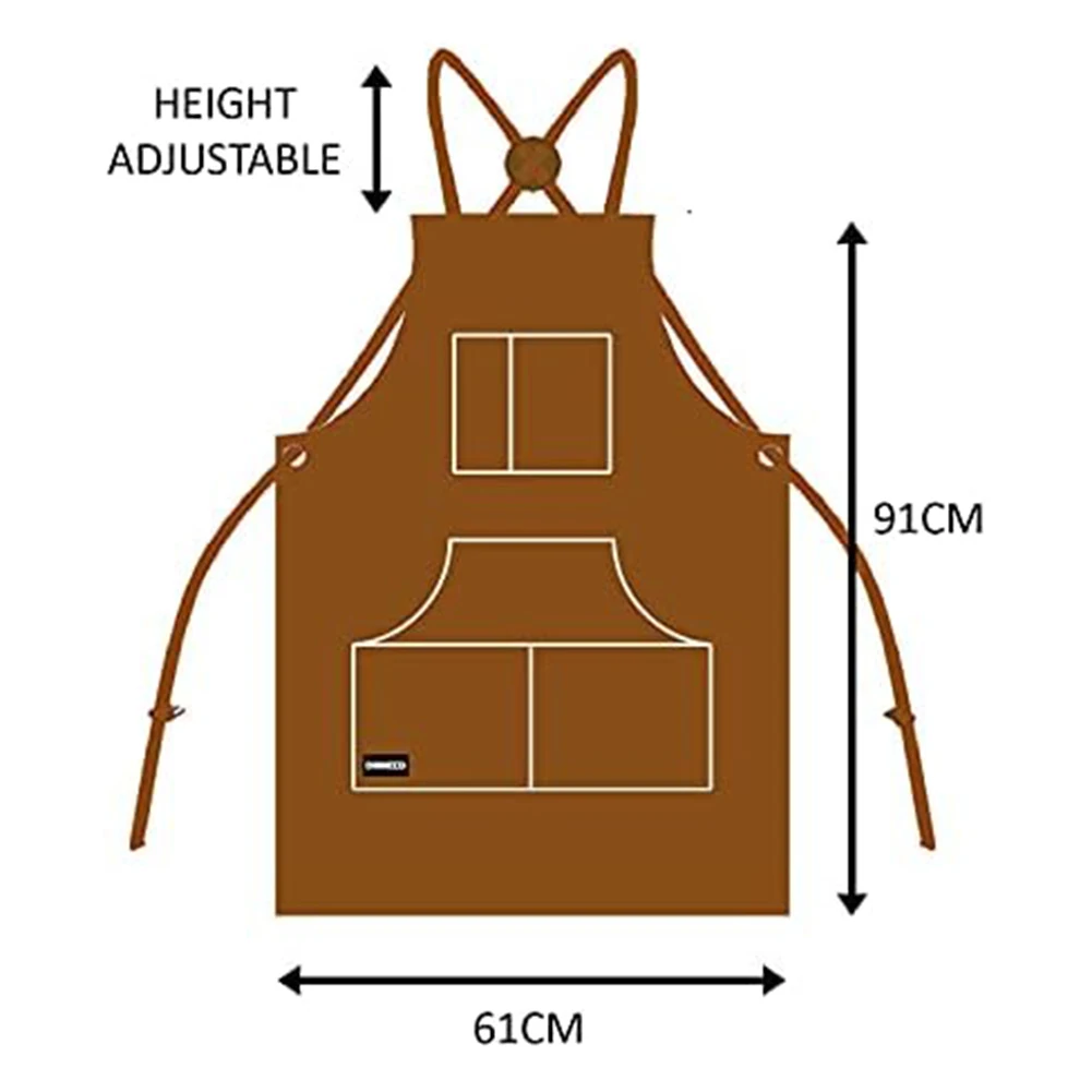 Кожаный жаростойкий фартук Cowhide