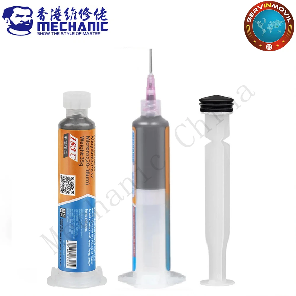 

MECHANIC XGZ40 Solder Tin Paste 183℃ Melting Point Welding Flux Soldering Cream Sn63/Pb37 Repair PCB BGA CPU LED Rework Tools