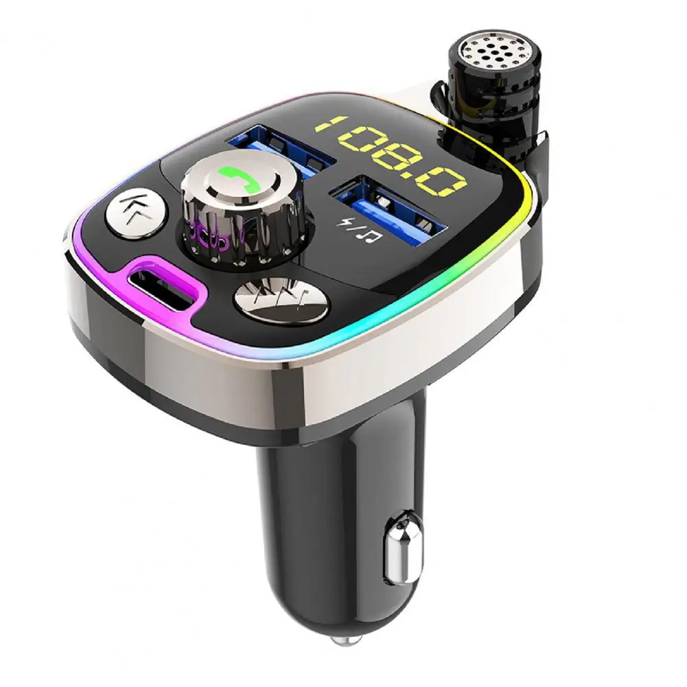 

FM-трансмиттер с поддержкой Bluetooth 5,0 и двумя USB-портами