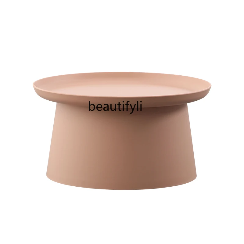 

yj Nordic Coffee Table Combination Plastic Minimalist Ins Internet Celebrity Small Coffee Table Sofa Side Table Outdoor