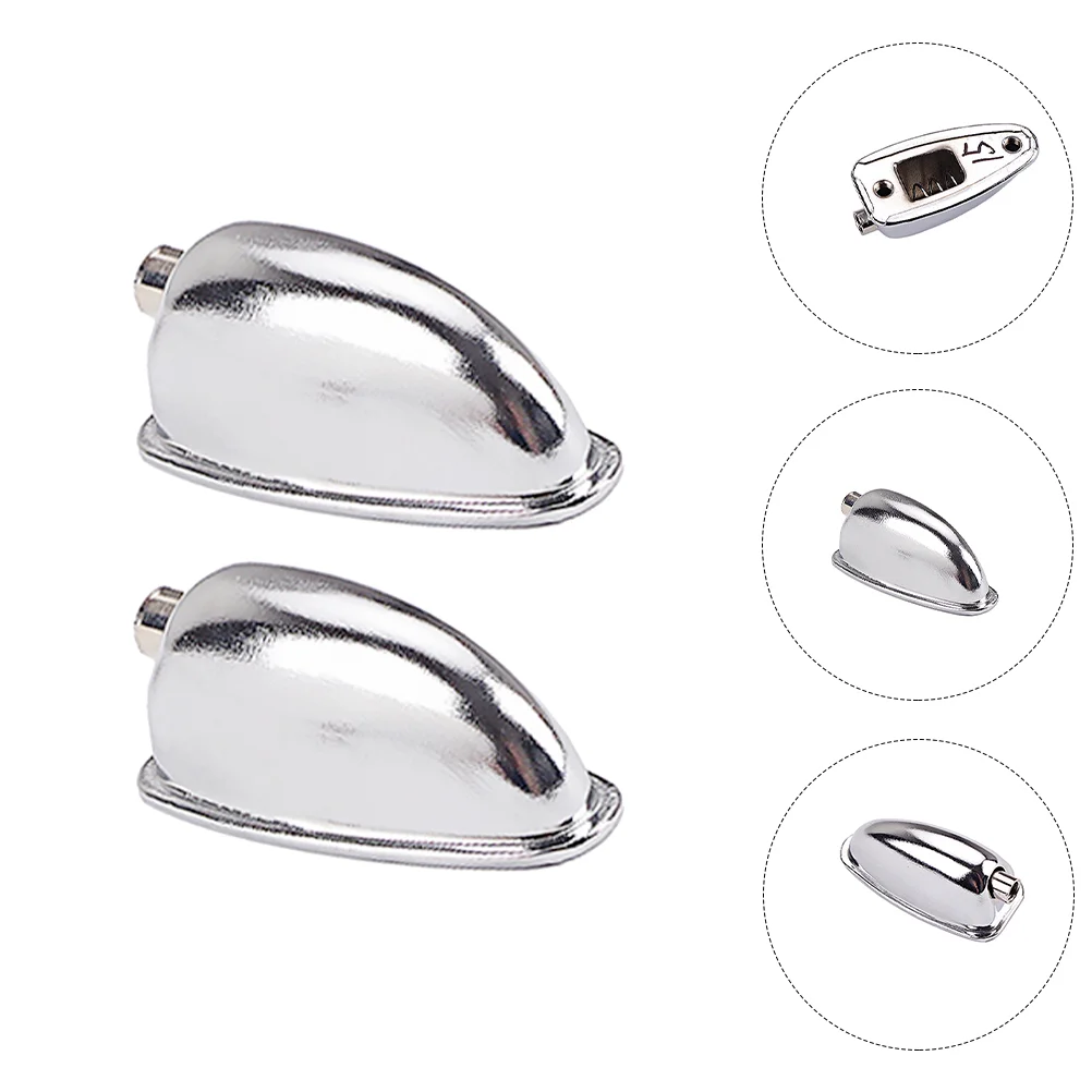

2 Pcs Electronic Accessories Drum Ear Lug Double-end Metal Hook Snare Dual-end Lugs Iron