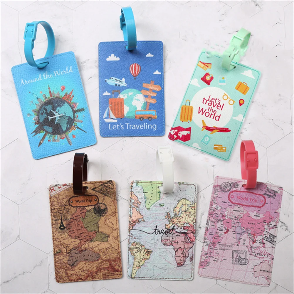 

Portable 1PC Luggage Tag Suitcase Identifier Label Baggage Boarding Bag Tag Name ID Address Holder Travel Accessories