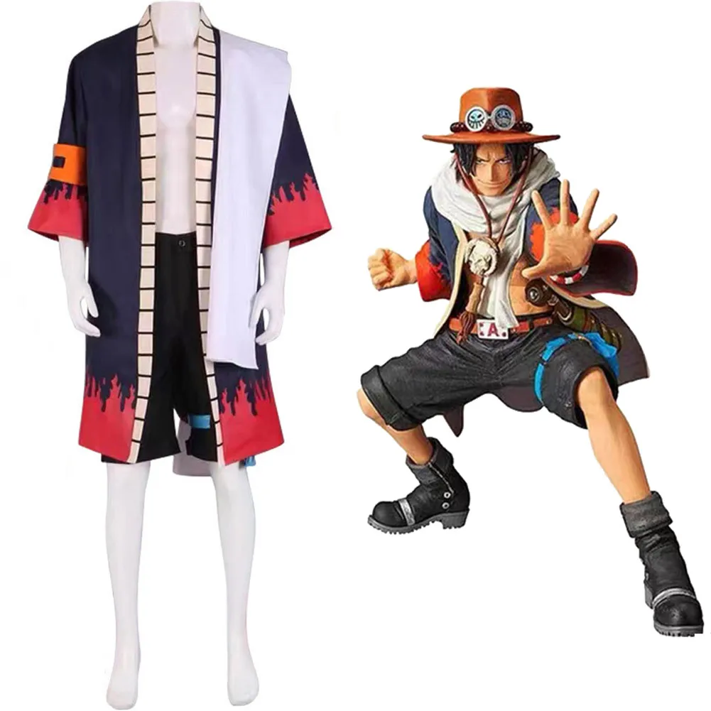 

One Piece Portgas·D· Ace Cosplay Costume Outfits Halloween Carnival Suit
