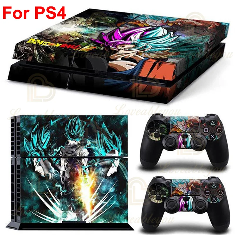 Фото Модные наклейки на консоль Dragon Ball Z для SONY PS4 Pro Slim Zamasu, наклейки на все тело для контроллера PlayStation 4, геймпада №5