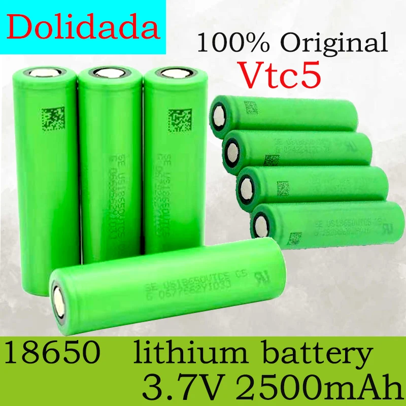 

Nieuwe 3.7 V Oplaadbare Oltage Us18650 Tc5 2500 Mah Batterij Ervangen