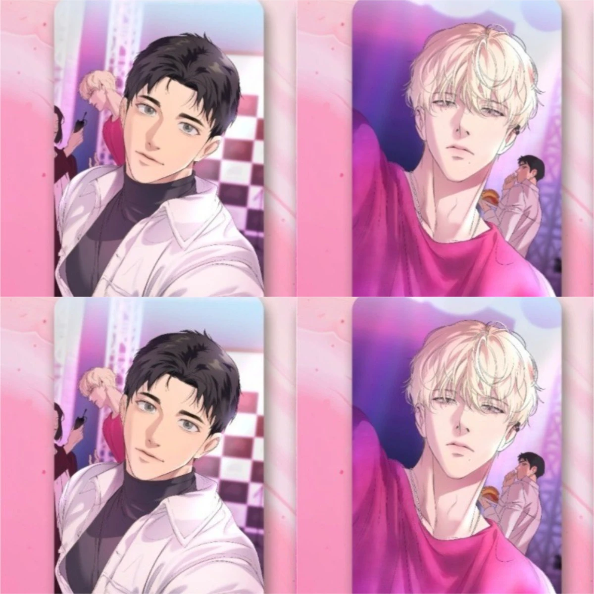 Подсветка аниме карты 3 дюйма Baek Yeongwoon 10 шт