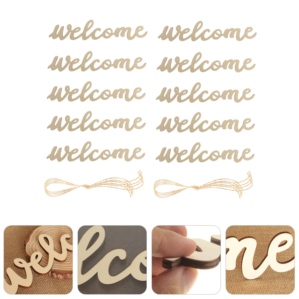 

Sign Welcome Door Hanging Porch Cutout Farmhouse Plaque Wooden Board Decorative Unfinished Blank Wall Wood Craftsgarden