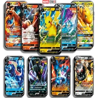 anime pokemon cards pikachu phone case for xiaomi redmi note 10 10s 10t 10 9t 9s 9 pro max 5g redmi 10 9 9t 9a 9c black