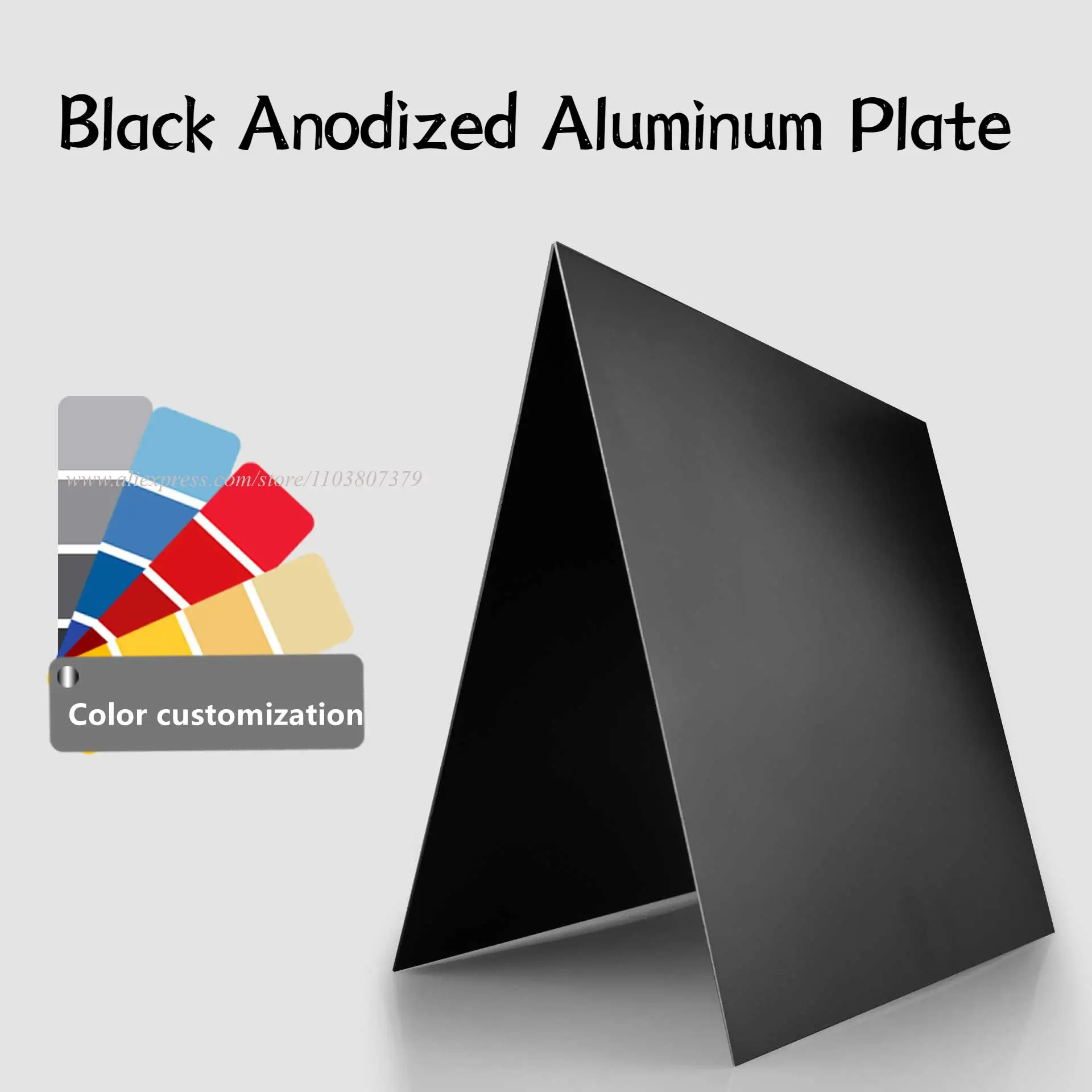 Черная анодированная алюминиевая пластина для лазерной гравировки