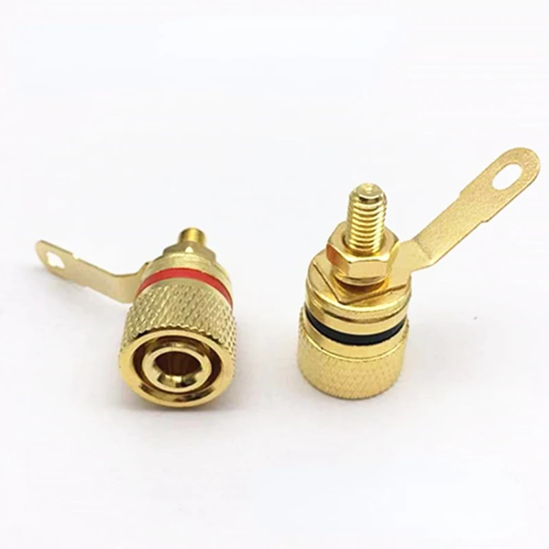 

4pcs 306 gold-plated binding post speaker speaker terminal audio terminal 4MM banana plug socket
