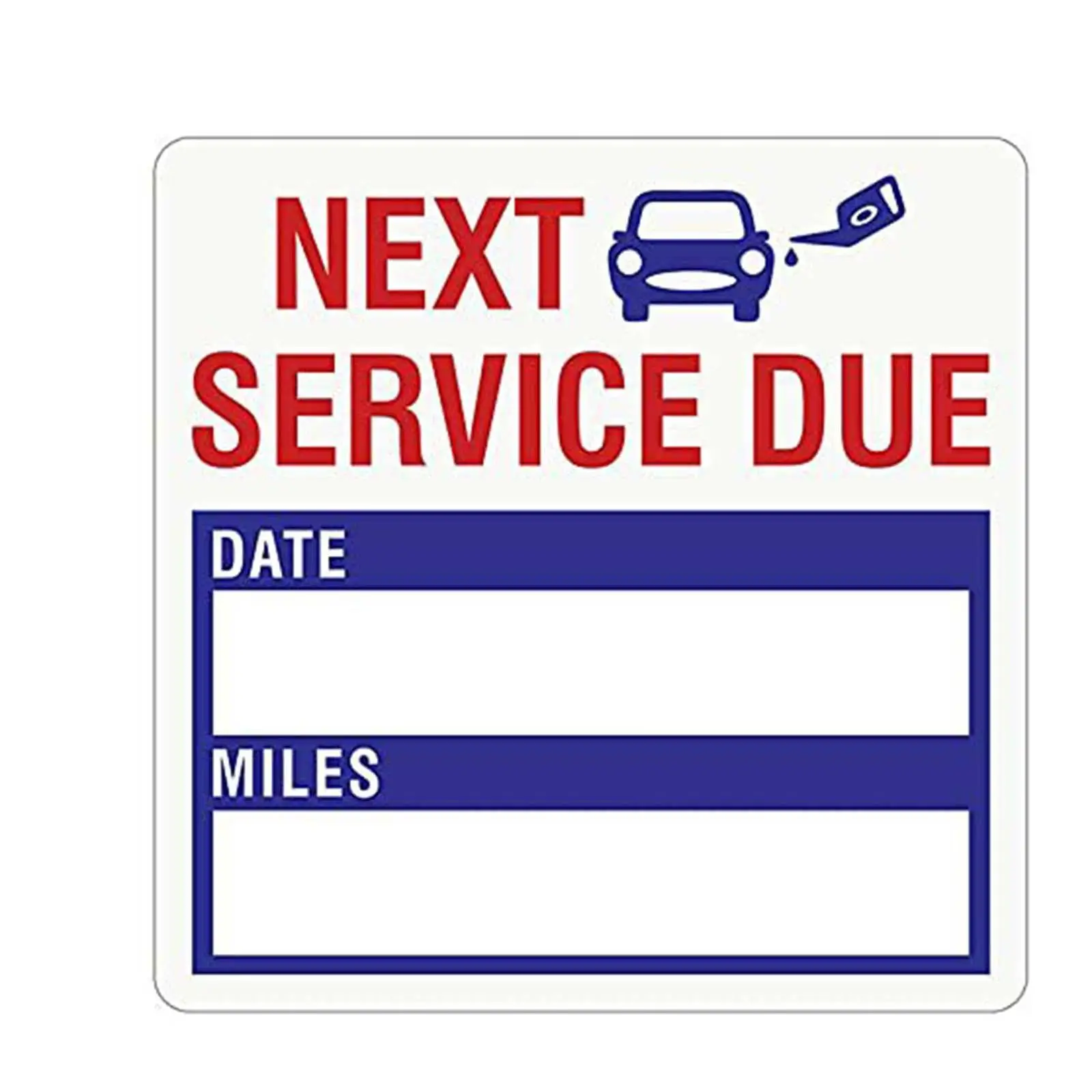 Напоминания о смене масла 2 x дюйма самоклеящиеся этикетки наклейки на окна