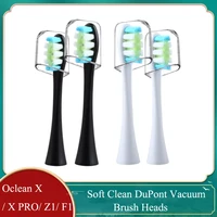 replacement for oclean x x pro z1 f1 4pcs brush heads sonic electric toothbrush soft dupont bristle vacuum head nozzles