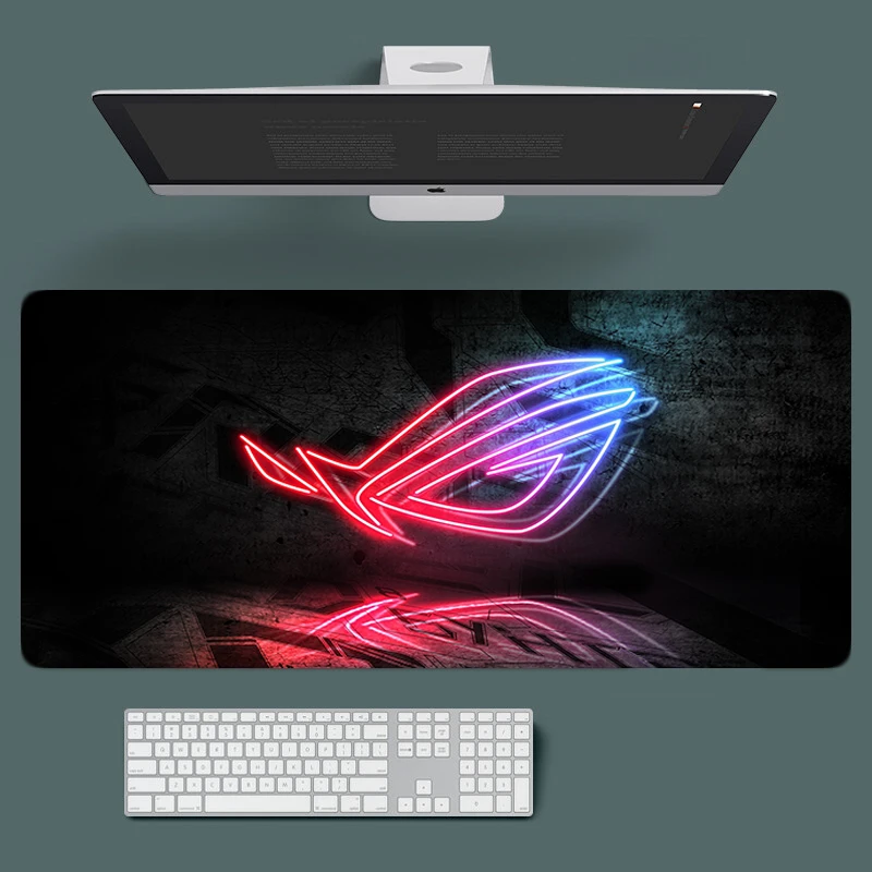 

Rog Computer Mouse Pad Largo Keycaps Gaming Keyboard Xxl Accessories Asus Ped Wireless Stitch Big Mousepad Note Mat Gamers Desk