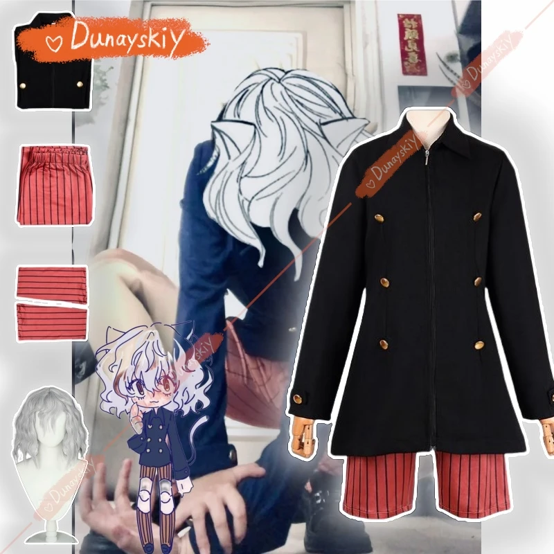 Neferpitou Косплей Костюм Парик Девушка Топы Брюки Серьги Хвост Леггинсы Ролевые Игры