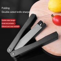 double sided folded pocket sharpener diamond knife sharpening stone kitchen outdoor trekking survival barbecue portable tool