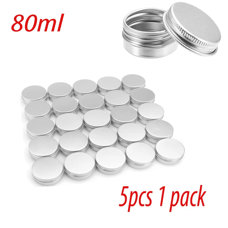 Портативные алюминиевые банки для косметики