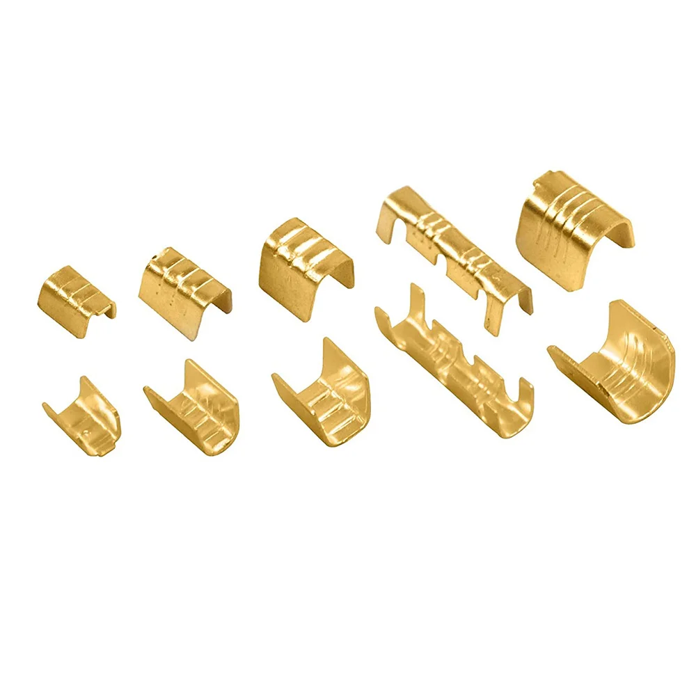 600 шт. U-образные медные кольцевые клеммы неизолированный кабель проводной