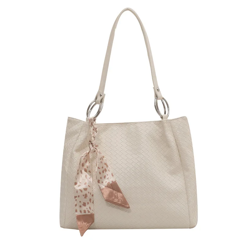 

Quality Women's pu Leather big tote bag Big Capacity Shopping Handbag Simple Lady Shoulder Bag Solid Color Handle Bag