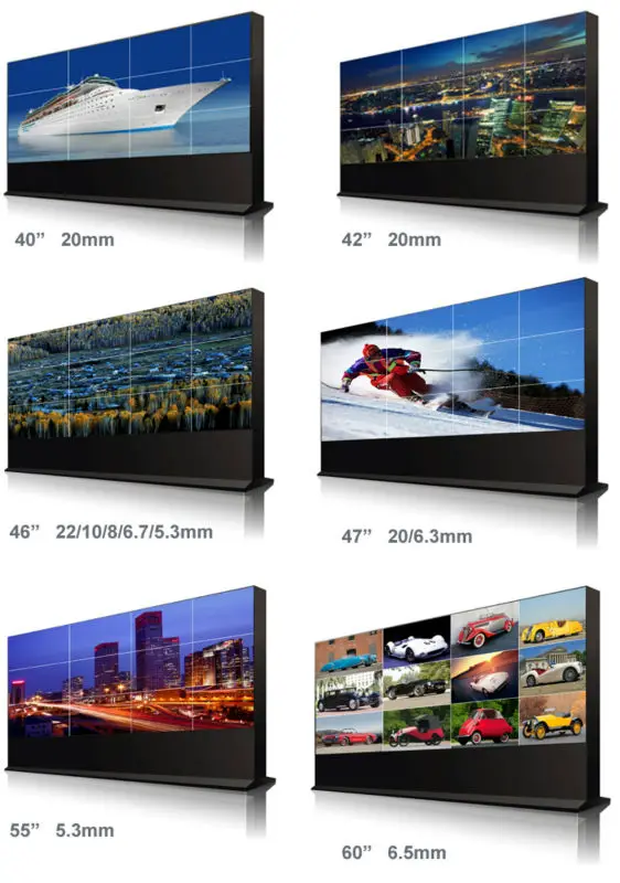 Pallas бесшовная Высококачественная ультратонкая рамка 4X2 контроллер Lcd стена с