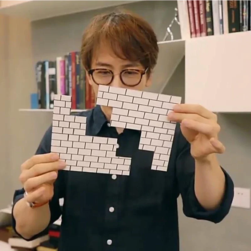 Головоломка Кирпичная стена Трюк Крупным планом Фокусы Иллюзии Волшебные