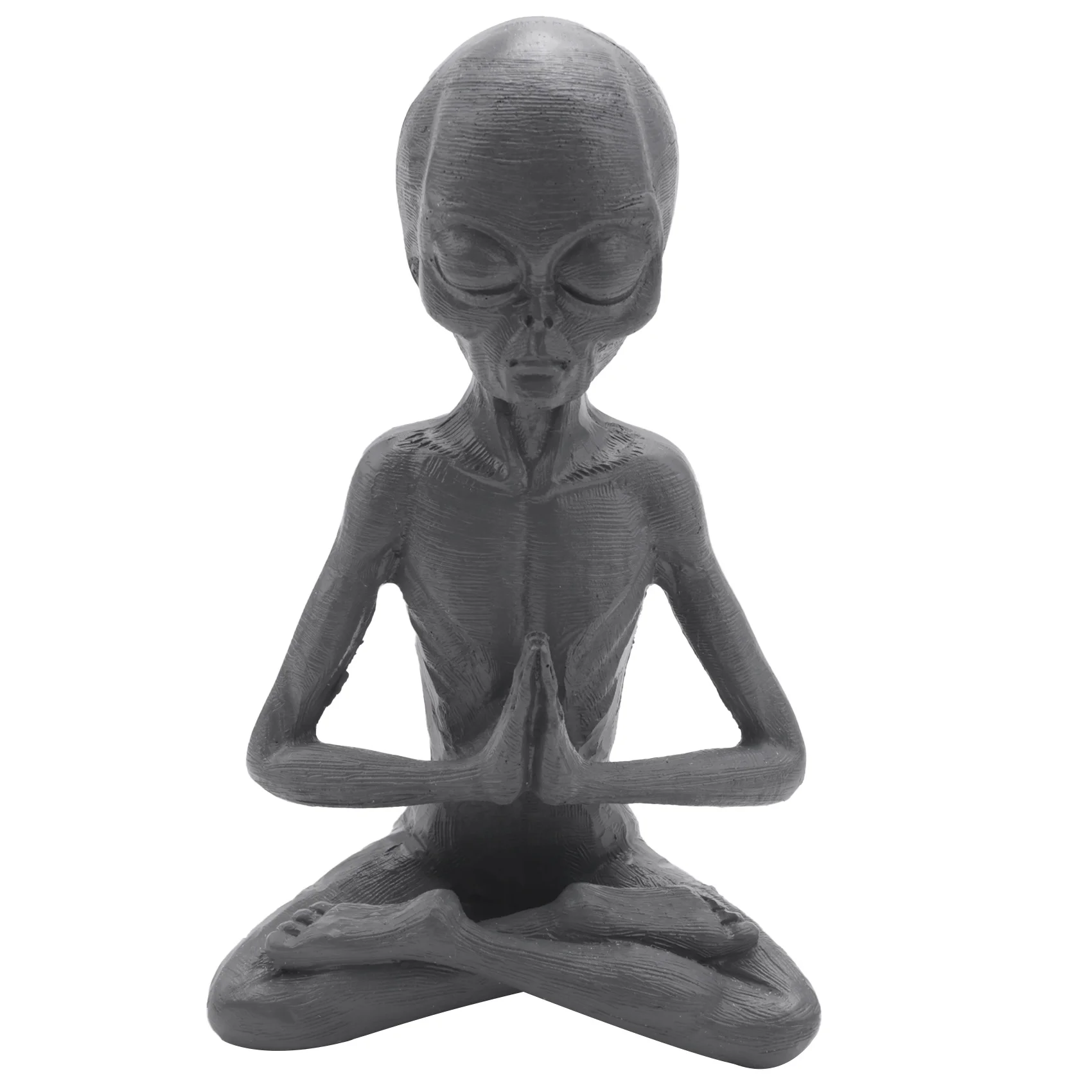 

Meditation Statue Mini Resin Ornament Garden Home Office Yard Art Decor for Indoor Outdoor