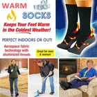 Носки Тепловые из Алюминиевого волокна для мужчин и женщин, теплые и сухие носки из Алюминиевого волокна, подарок на Рождество, 1 пара