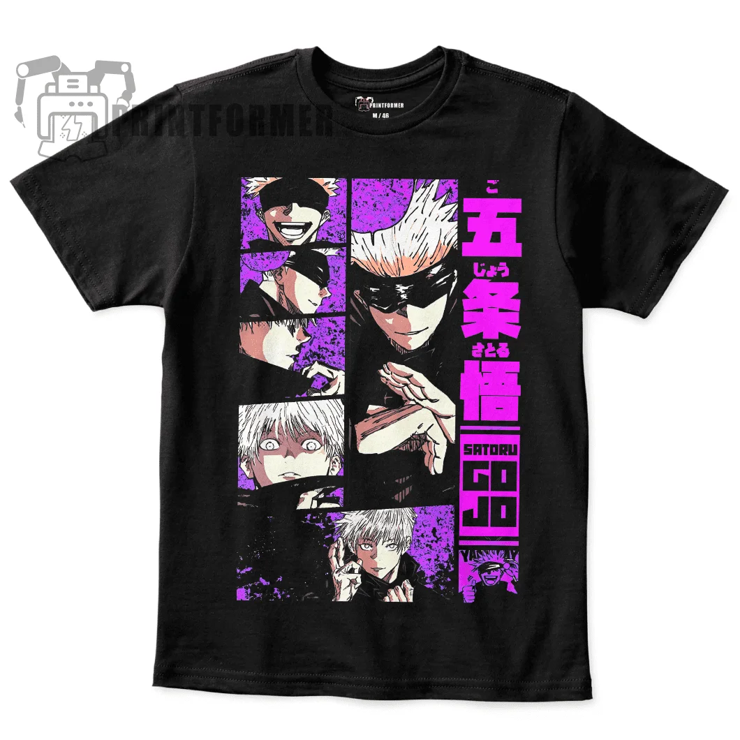 Футболка Gojo Satoru Jujutsu Kaisen Mahito Anime Horror Забавная подарочная рубашка всех размеров