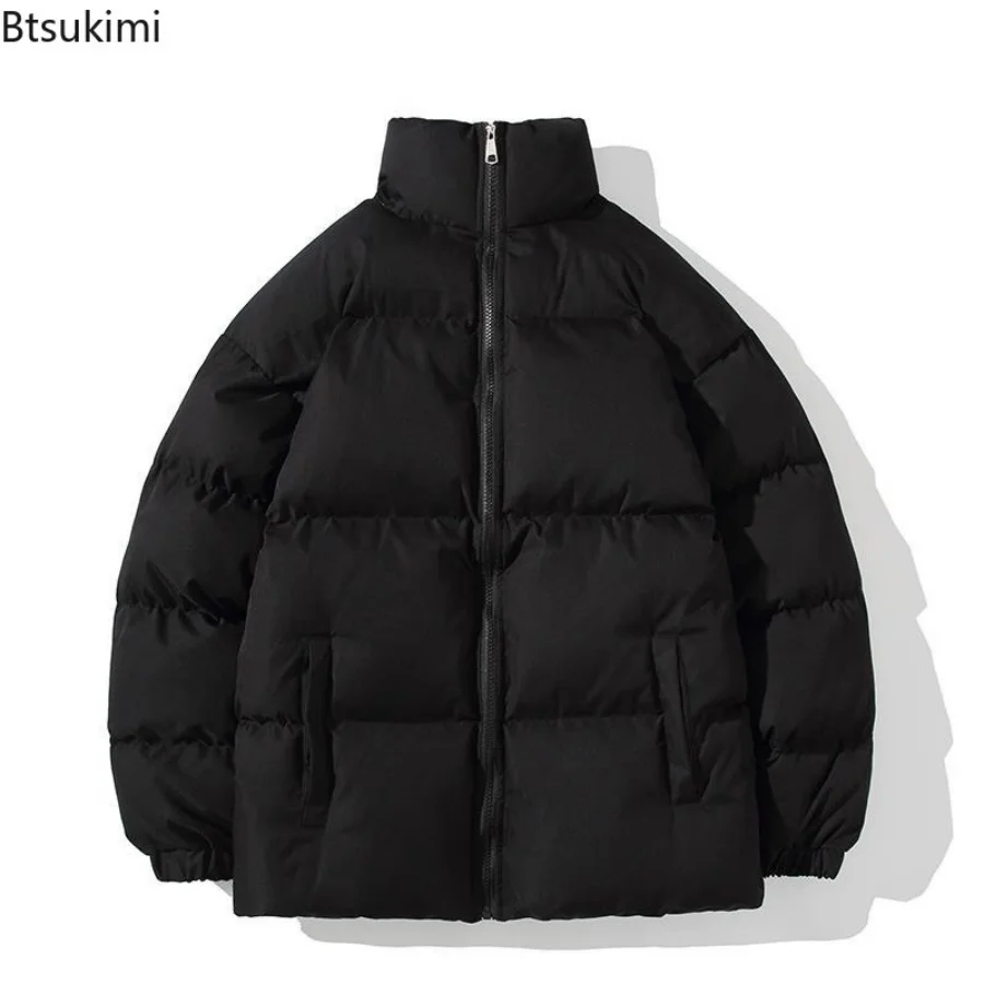 Plus Size 4XL 5XL Autumn Winter Jacket Men Parkas Thicken Warm Coat Mens Stand Collar Solid Casual Parka Women Oversize Parka