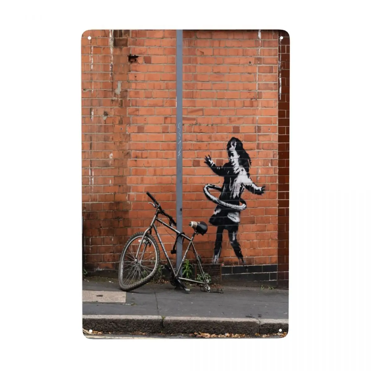

Banksy Sign Custom Retro Graffiti Street Art Metal Plaque for Club Cafe Restaurant Man Cave Bar Home Decor
