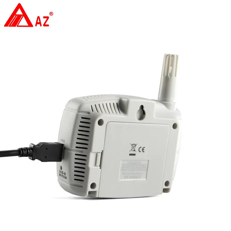 AZ8808 USB ЖК-гигрометр Настенный монитор воздуха в помещении Регистратор данных